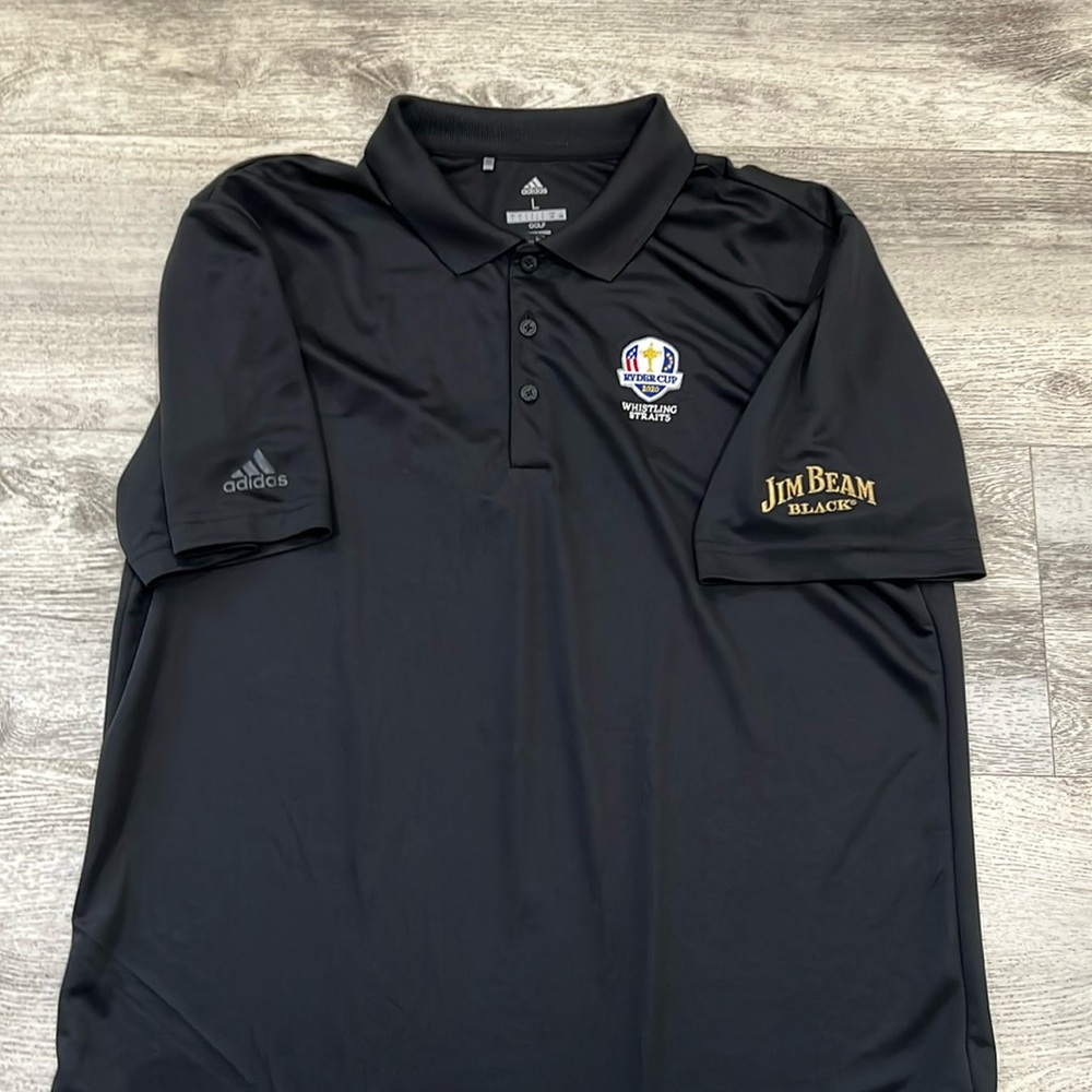 Adidas Golf Polo Shit with award winning Jim Beam Black Whiskey!